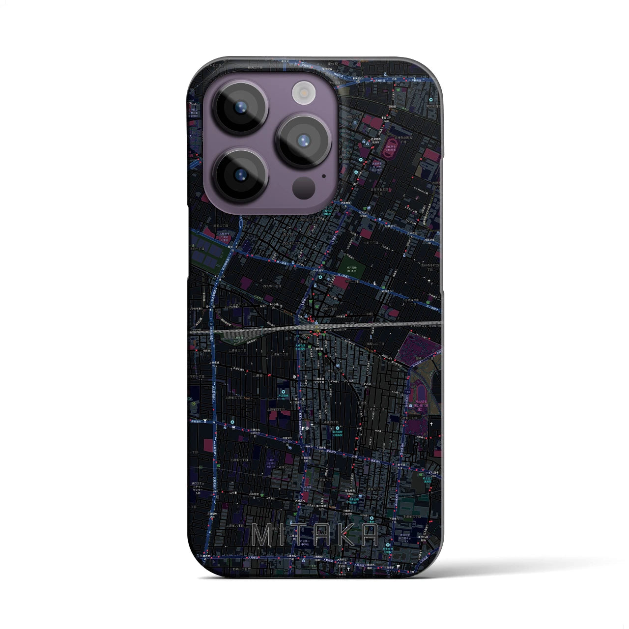 【三鷹(東京都)】地図柄iPhoneケース(バックカバータイプ)
