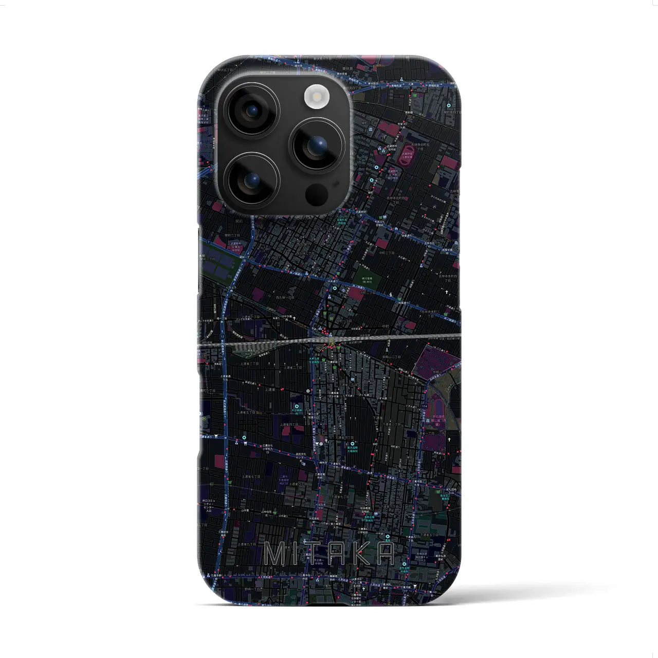 【三鷹(東京都)】地図柄iPhoneケース(バックカバータイプ)