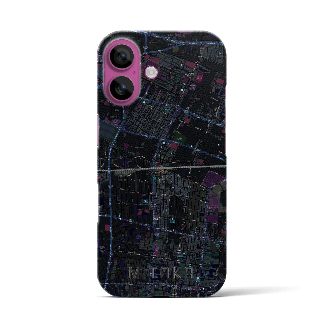 【三鷹(東京都)】地図柄iPhoneケース(バックカバータイプ)