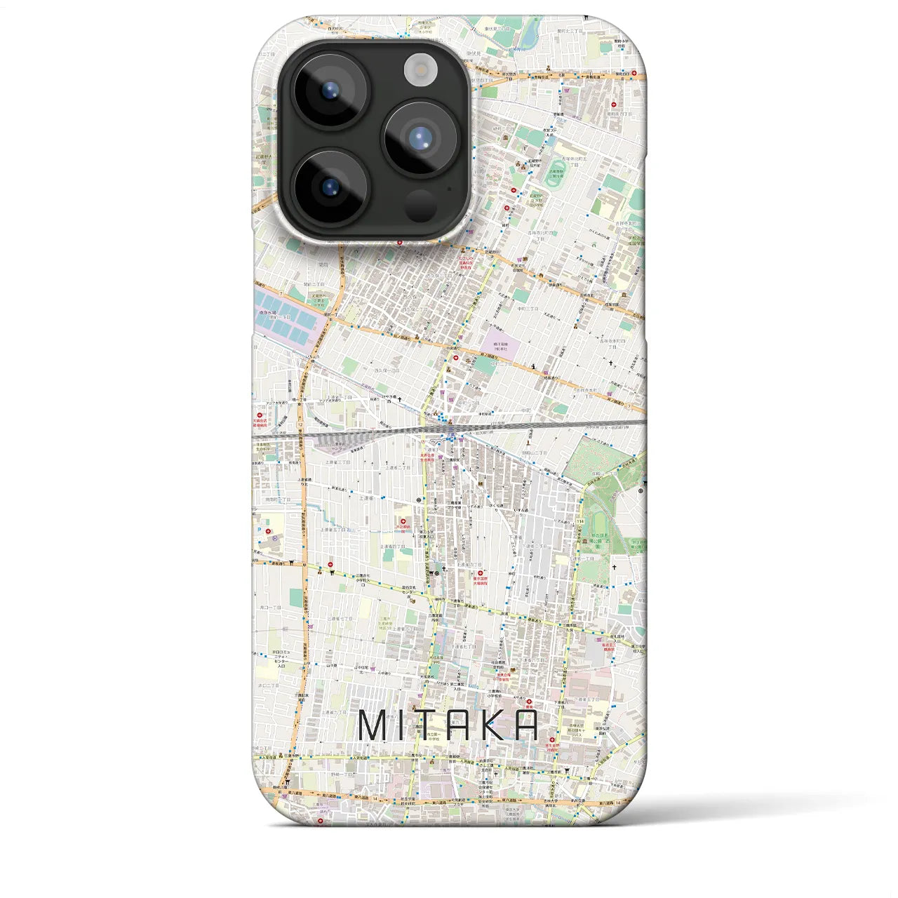 【三鷹(東京都)】地図柄iPhoneケース(バックカバータイプ)