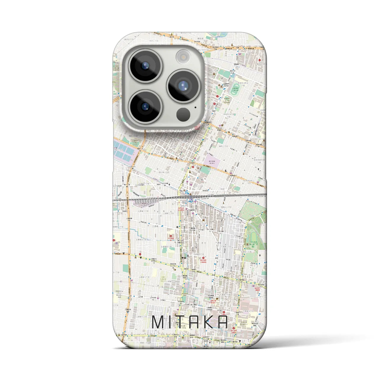 【三鷹(東京都)】地図柄iPhoneケース(バックカバータイプ)