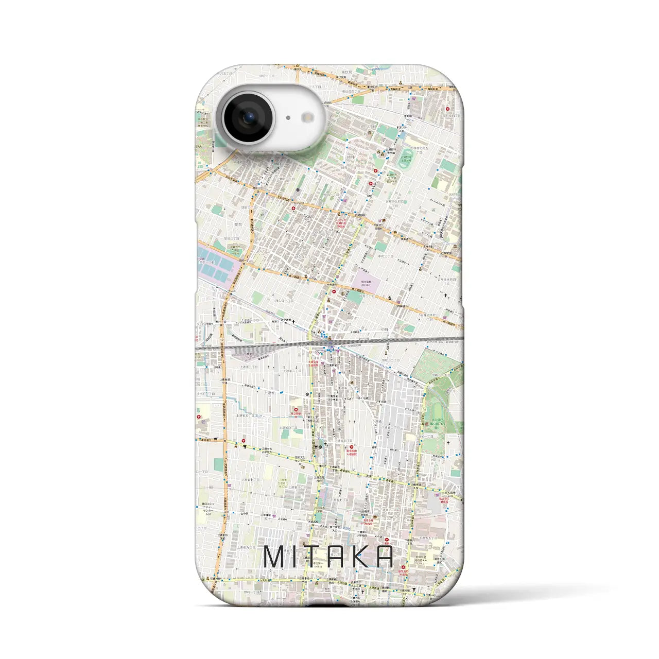 【三鷹(東京都)】地図柄iPhoneケース(バックカバータイプ)