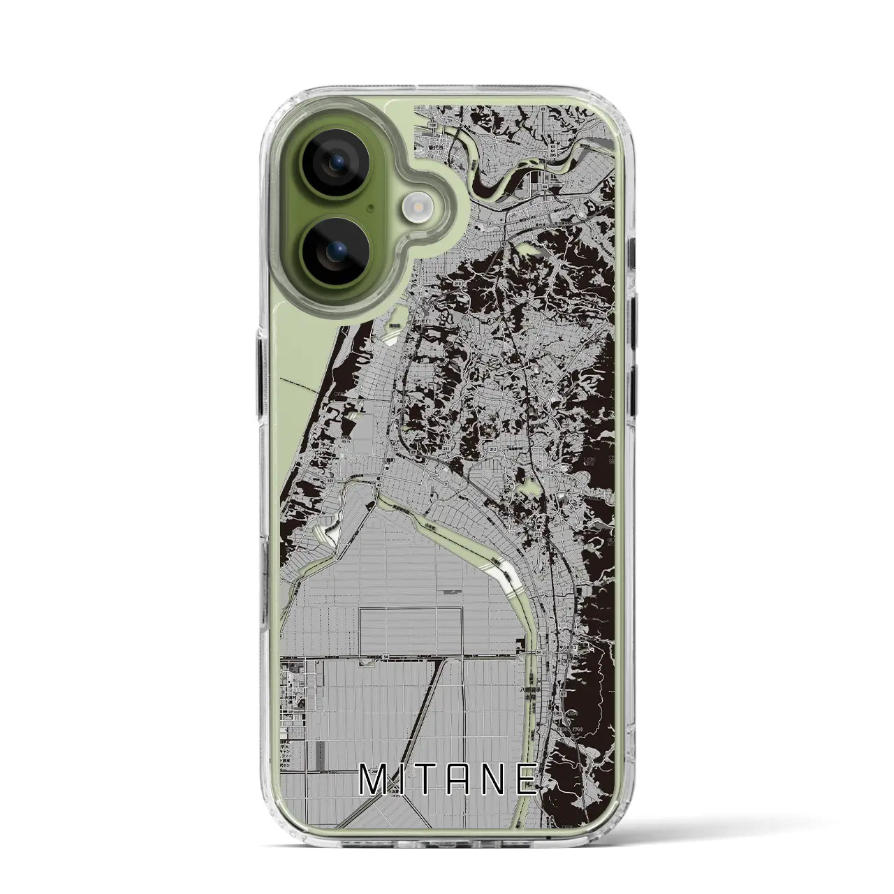 【三種(秋田県)】地図柄iPhoneケース(MagSafeタイプ)