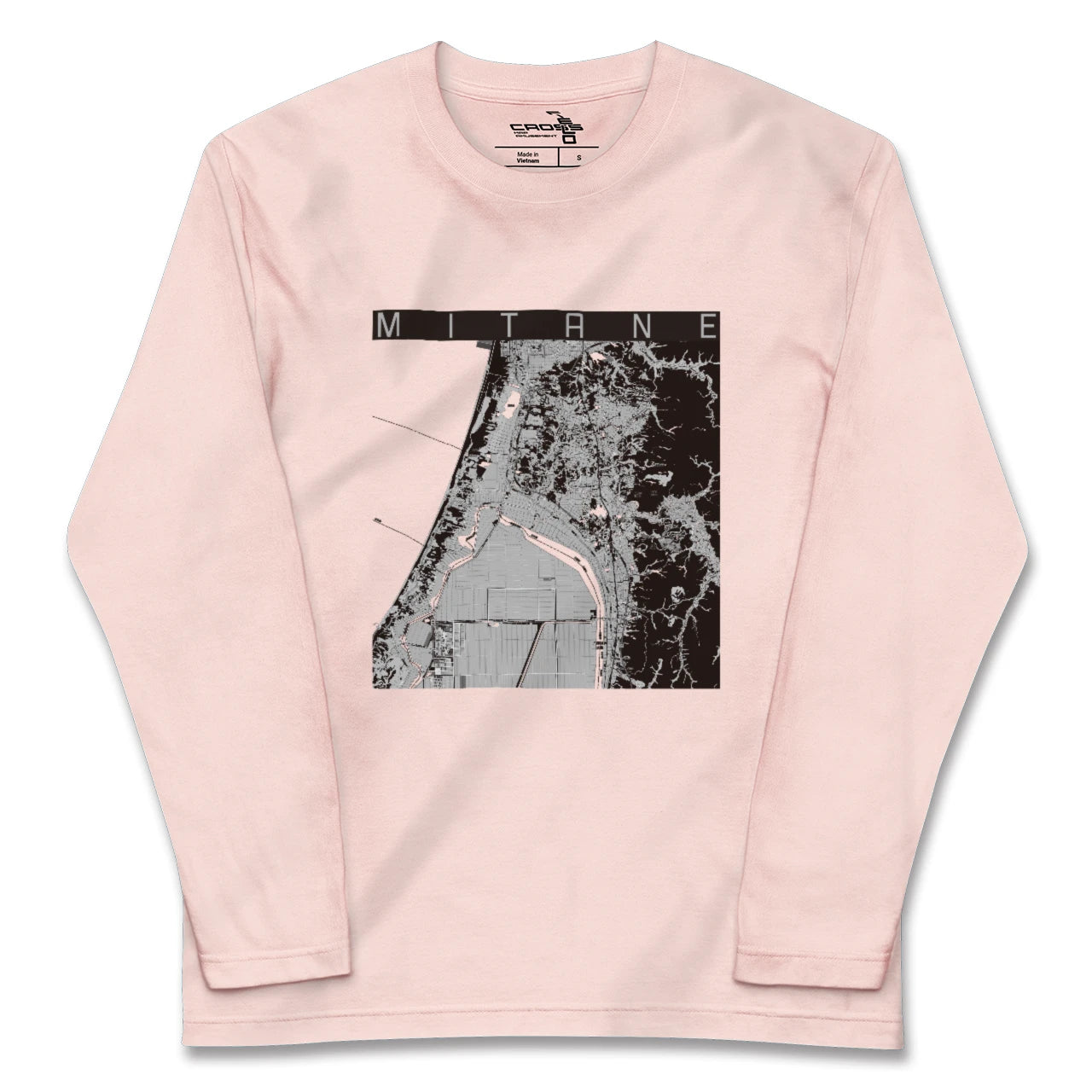 【三種(秋田県)】地図柄ロングスリーブTシャツ