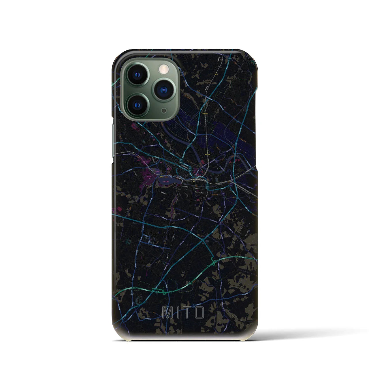 【水戸(茨城県)】地図柄iPhoneケース(バックカバータイプ)