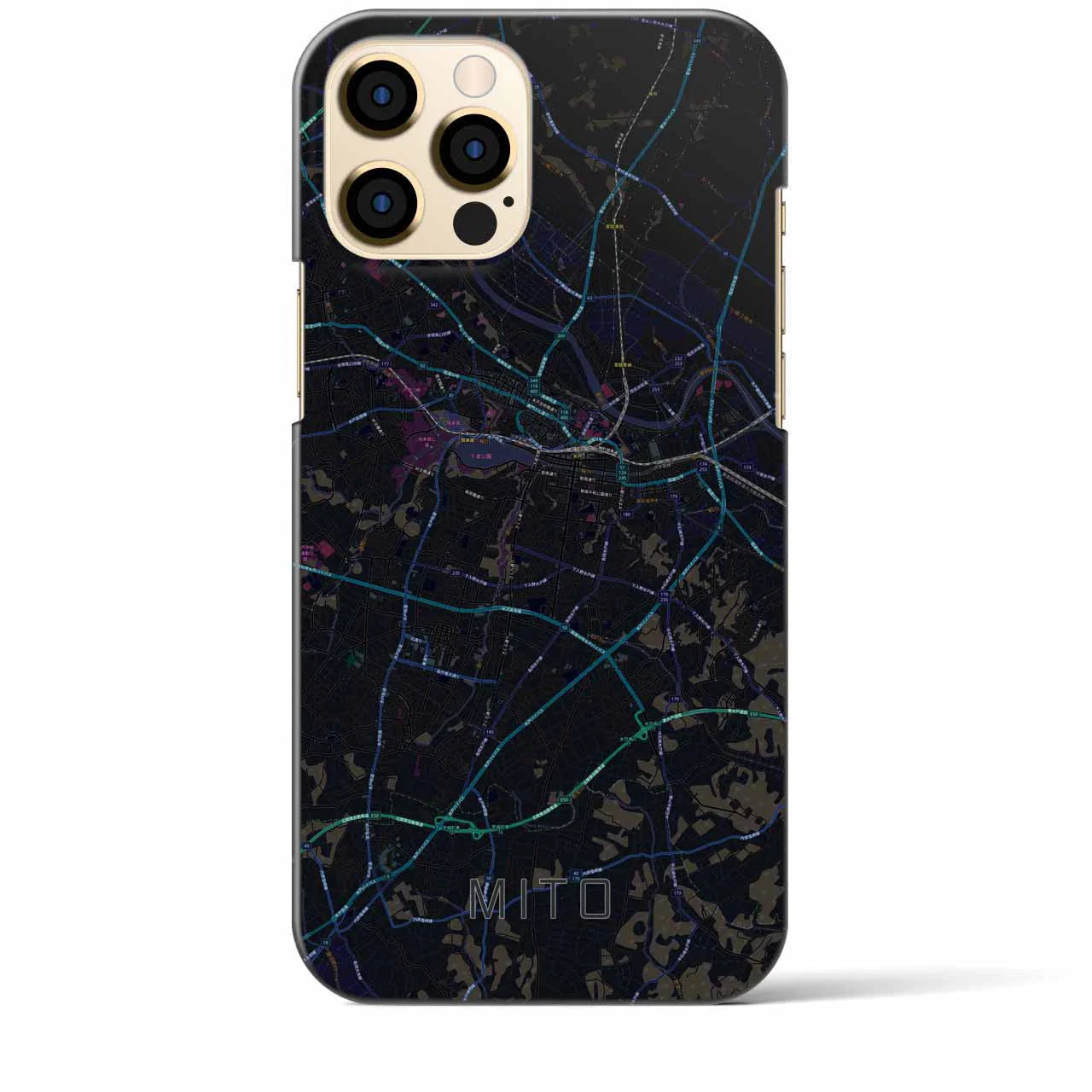 【水戸(茨城県)】地図柄iPhoneケース(バックカバータイプ)