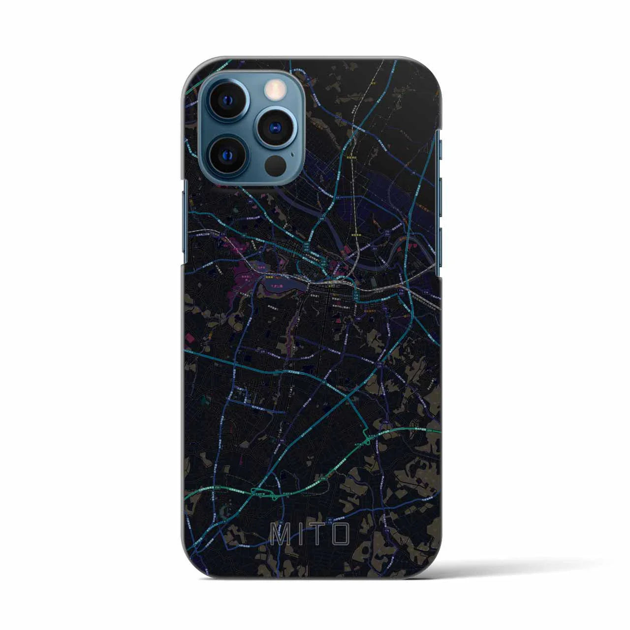 【水戸(茨城県)】地図柄iPhoneケース(バックカバータイプ)
