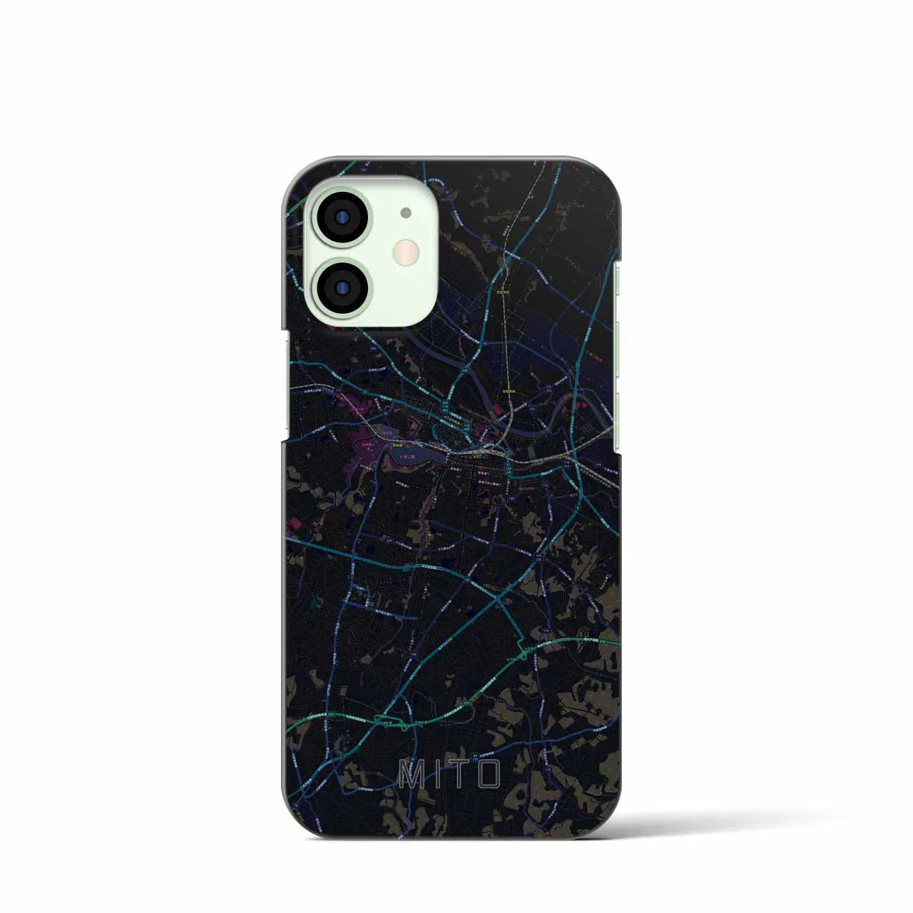 【水戸(茨城県)】地図柄iPhoneケース(バックカバータイプ)