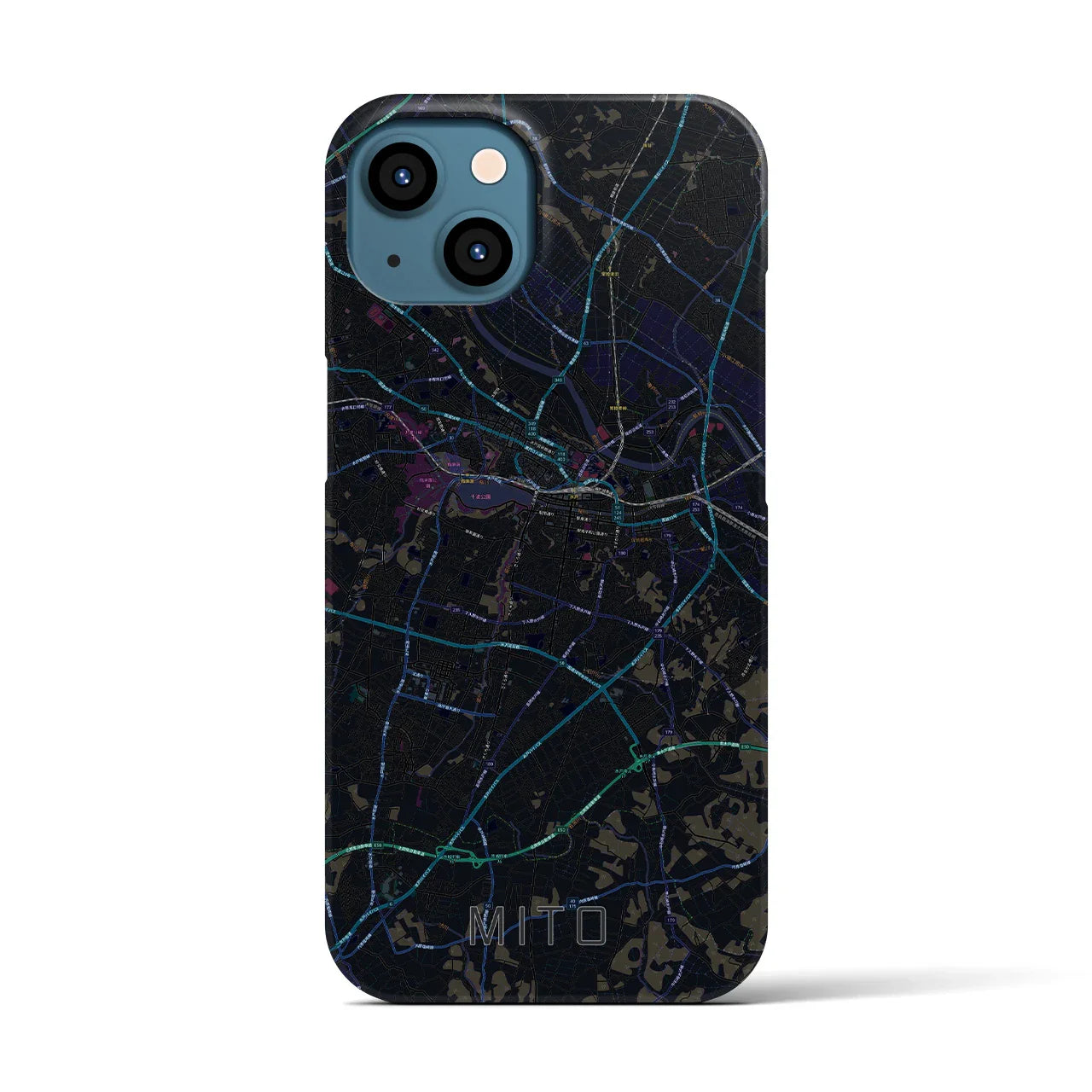 【水戸(茨城県)】地図柄iPhoneケース(バックカバータイプ)