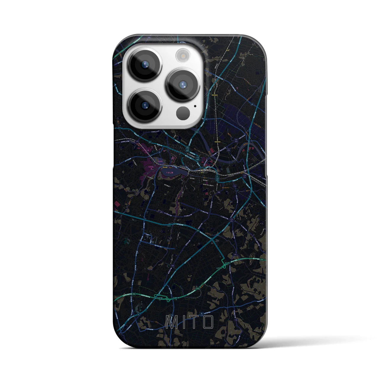 【水戸(茨城県)】地図柄iPhoneケース(バックカバータイプ)
