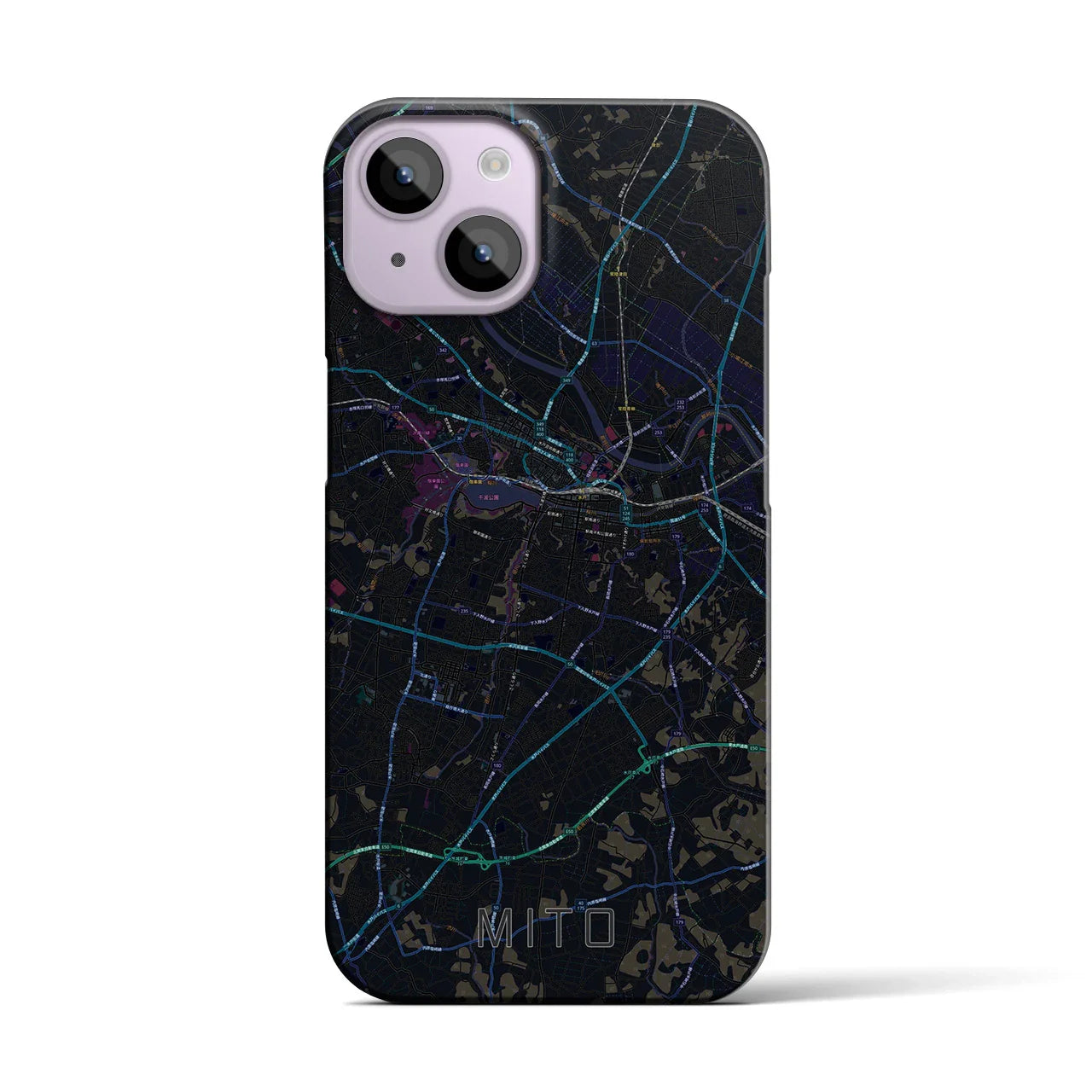 【水戸(茨城県)】地図柄iPhoneケース(バックカバータイプ)