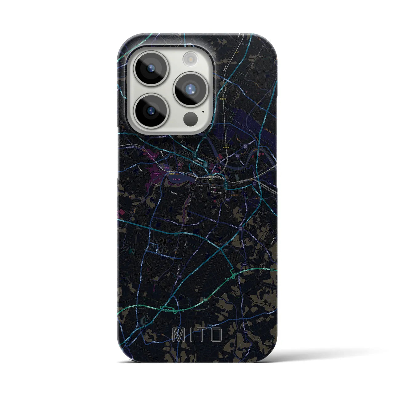 【水戸(茨城県)】地図柄iPhoneケース(バックカバータイプ)