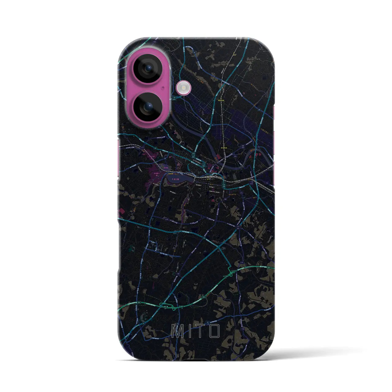 【水戸(茨城県)】地図柄iPhoneケース(バックカバータイプ)