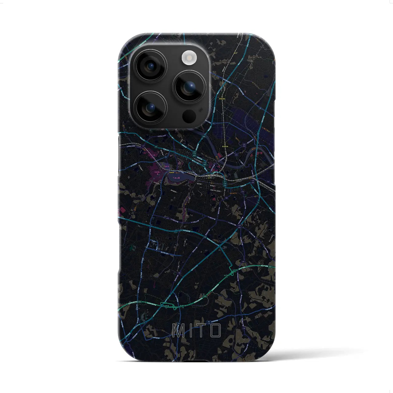 【水戸(茨城県)】地図柄iPhoneケース(バックカバータイプ)