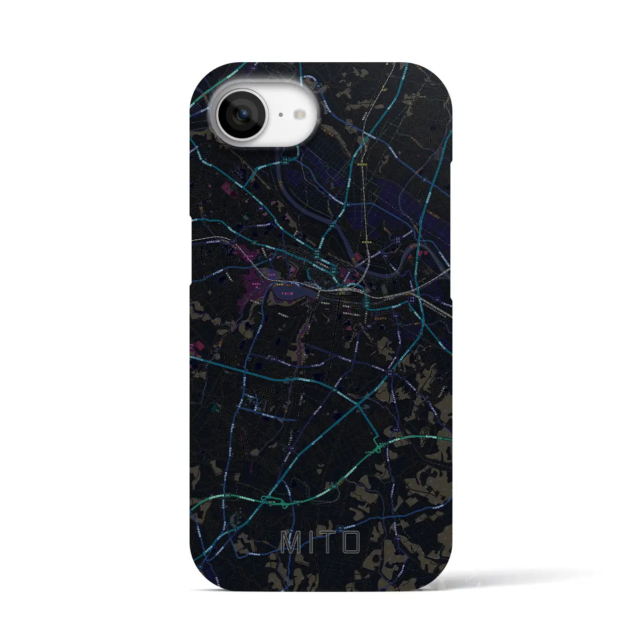 【水戸(茨城県)】地図柄iPhoneケース(バックカバータイプ)