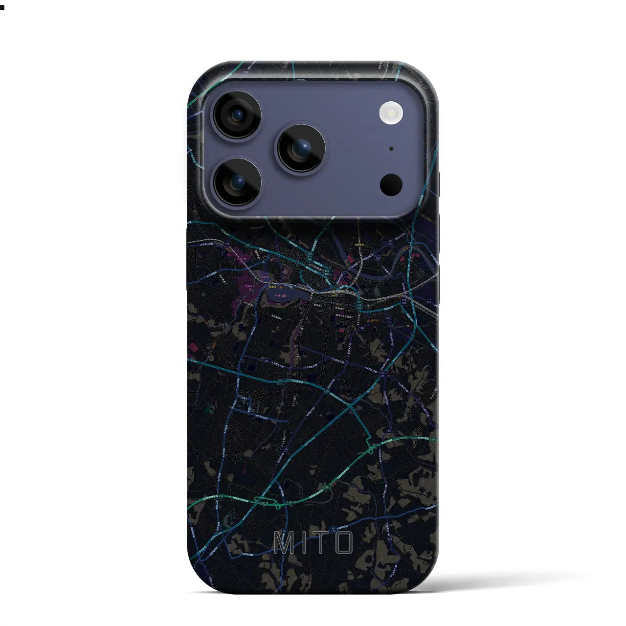 【水戸(茨城県)】地図柄iPhoneケース(バックカバータイプ)