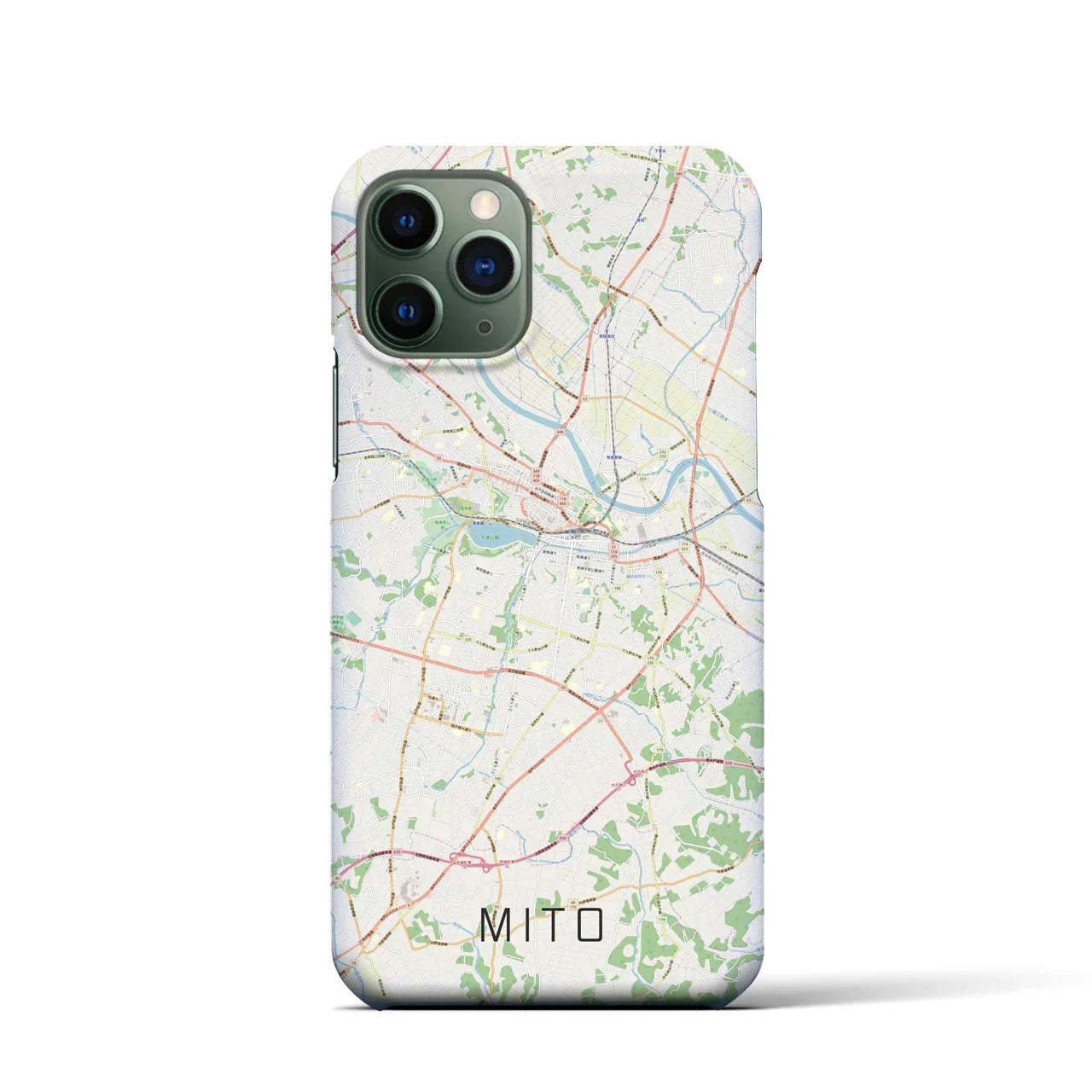 【水戸(茨城県)】地図柄iPhoneケース(バックカバータイプ)