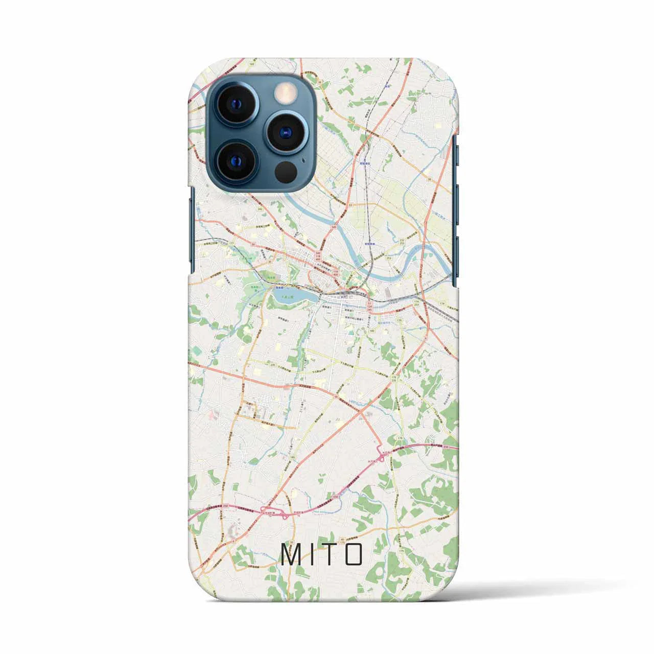 【水戸(茨城県)】地図柄iPhoneケース(バックカバータイプ)