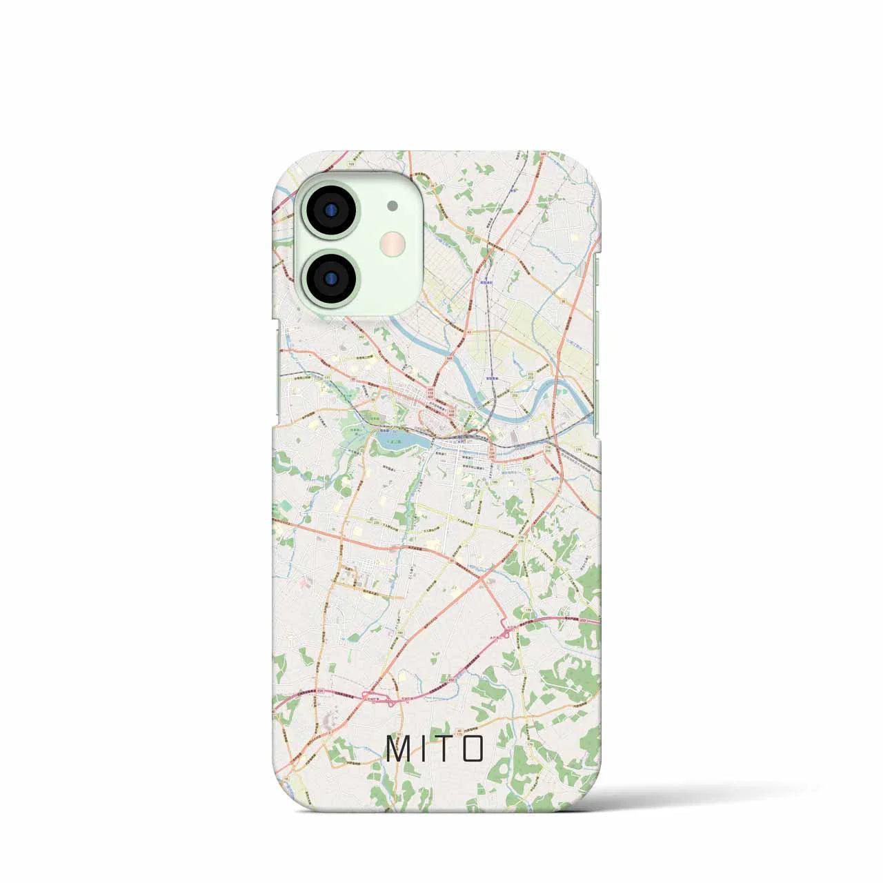 【水戸(茨城県)】地図柄iPhoneケース(バックカバータイプ)
