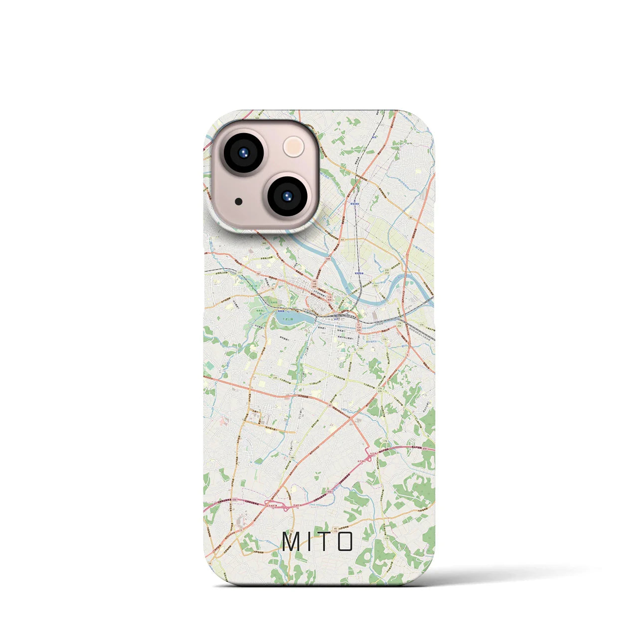 【水戸(茨城県)】地図柄iPhoneケース(バックカバータイプ)