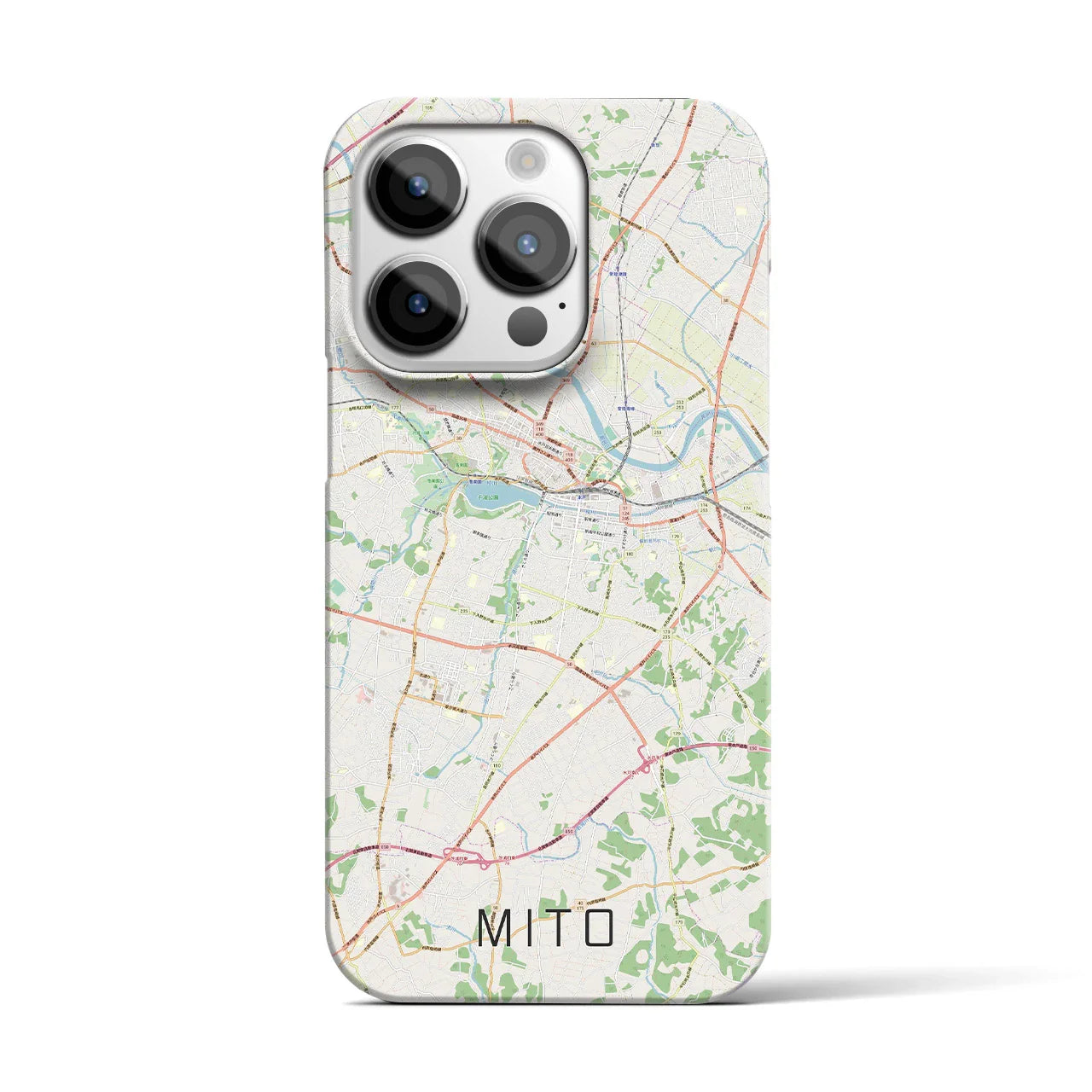 【水戸(茨城県)】地図柄iPhoneケース(バックカバータイプ)