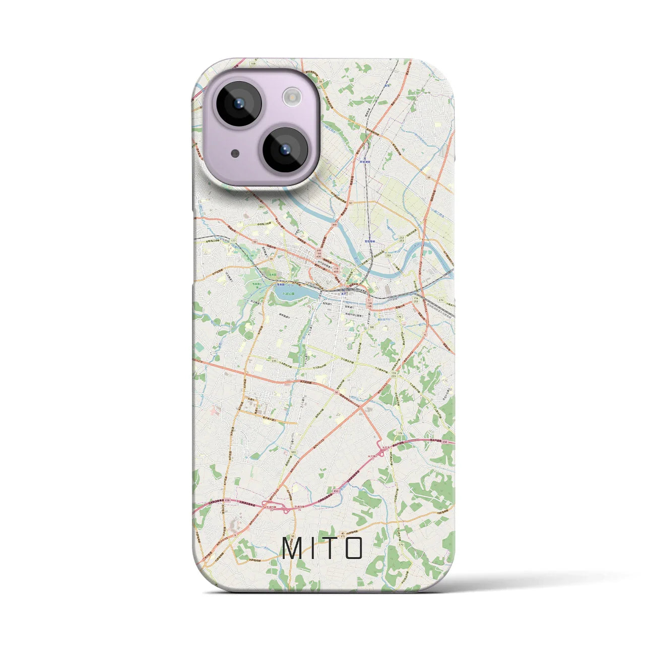 【水戸(茨城県)】地図柄iPhoneケース(バックカバータイプ)