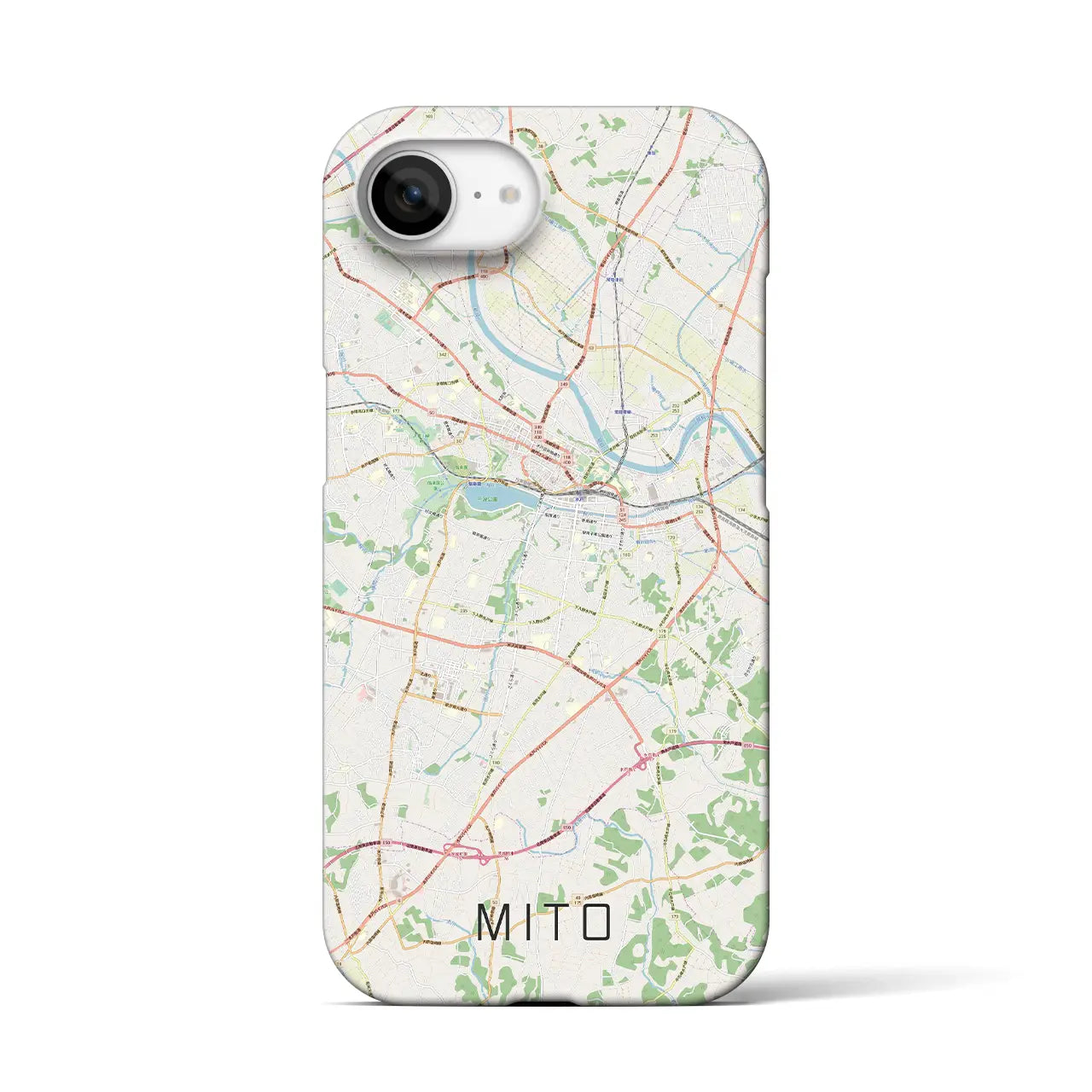 【水戸(茨城県)】地図柄iPhoneケース(バックカバータイプ)