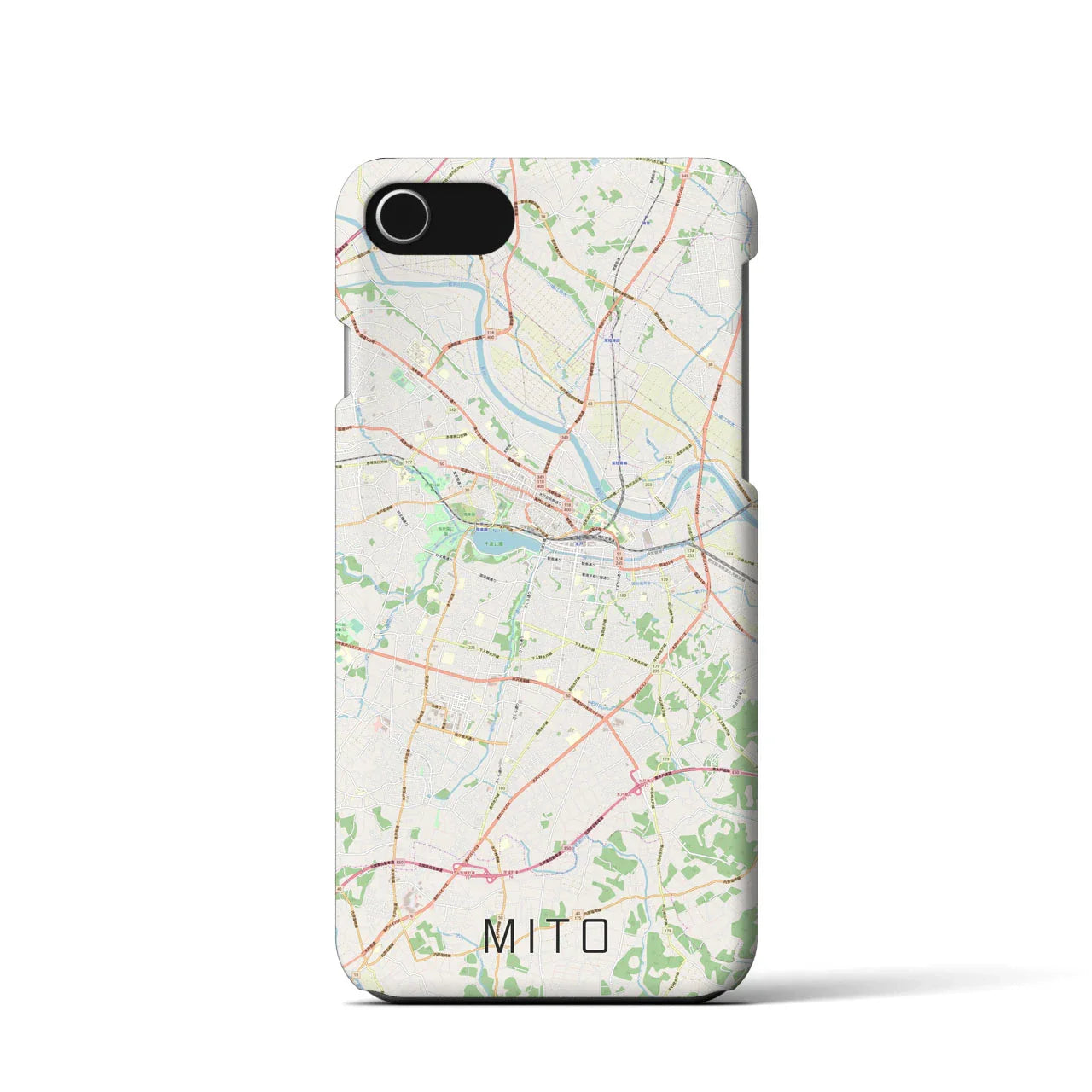 【水戸(茨城県)】地図柄iPhoneケース(バックカバータイプ)