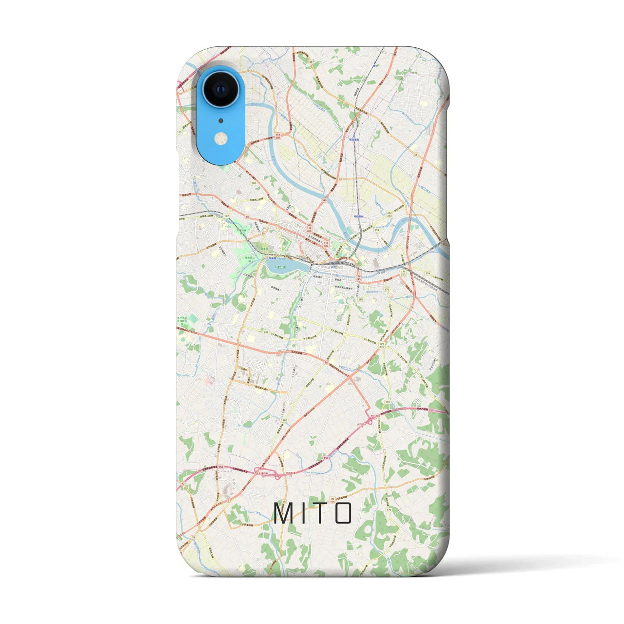 【水戸(茨城県)】地図柄iPhoneケース(バックカバータイプ)