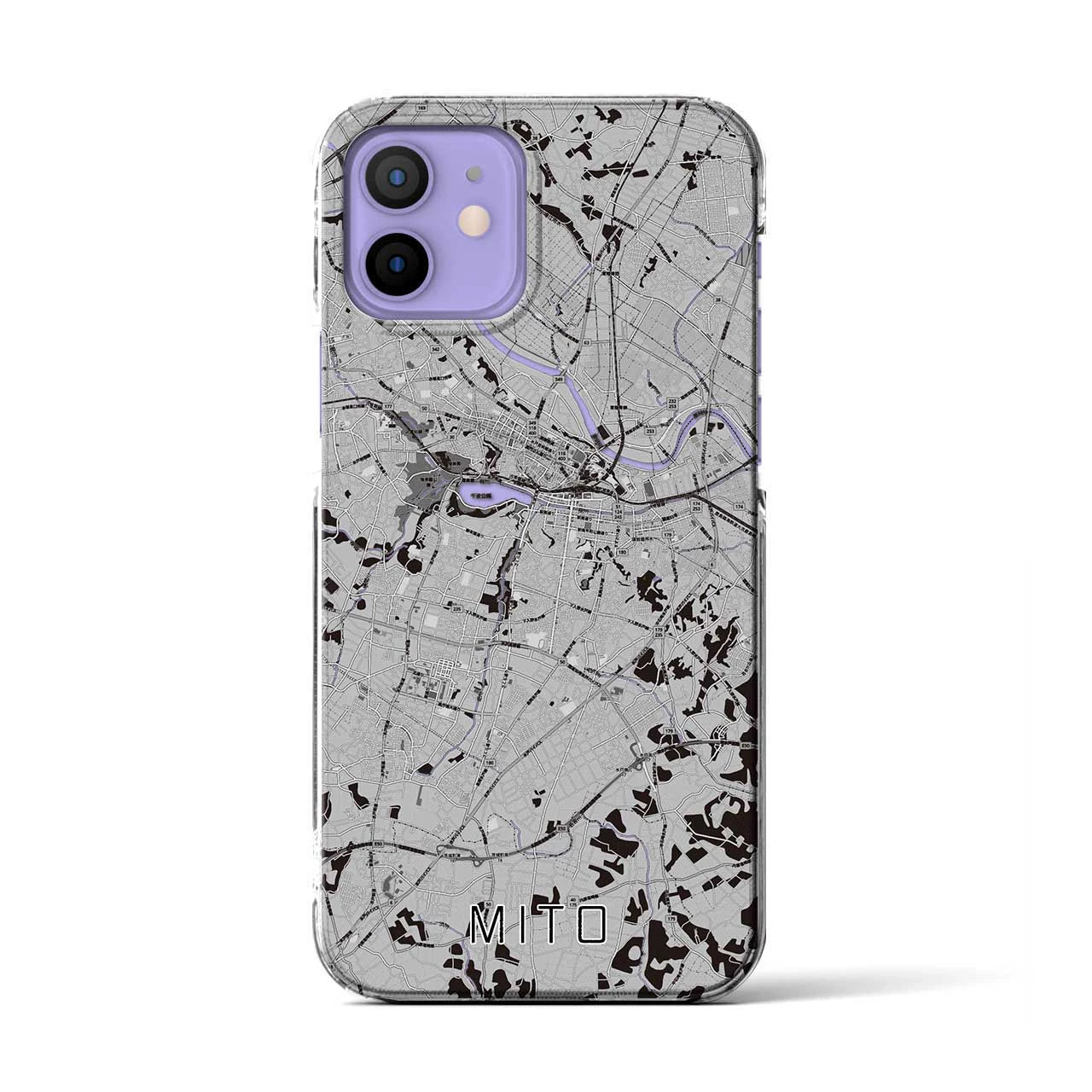 【水戸(茨城県)】地図柄iPhoneケース(クリアタイプ)