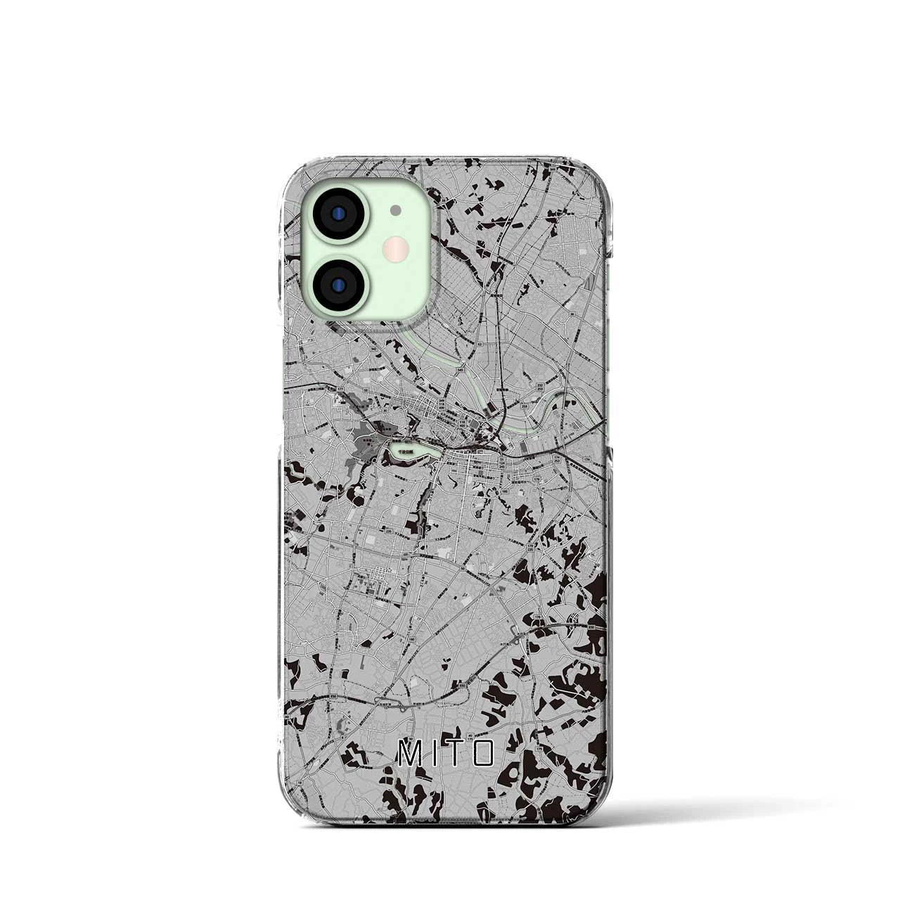 【水戸(茨城県)】地図柄iPhoneケース(クリアタイプ)