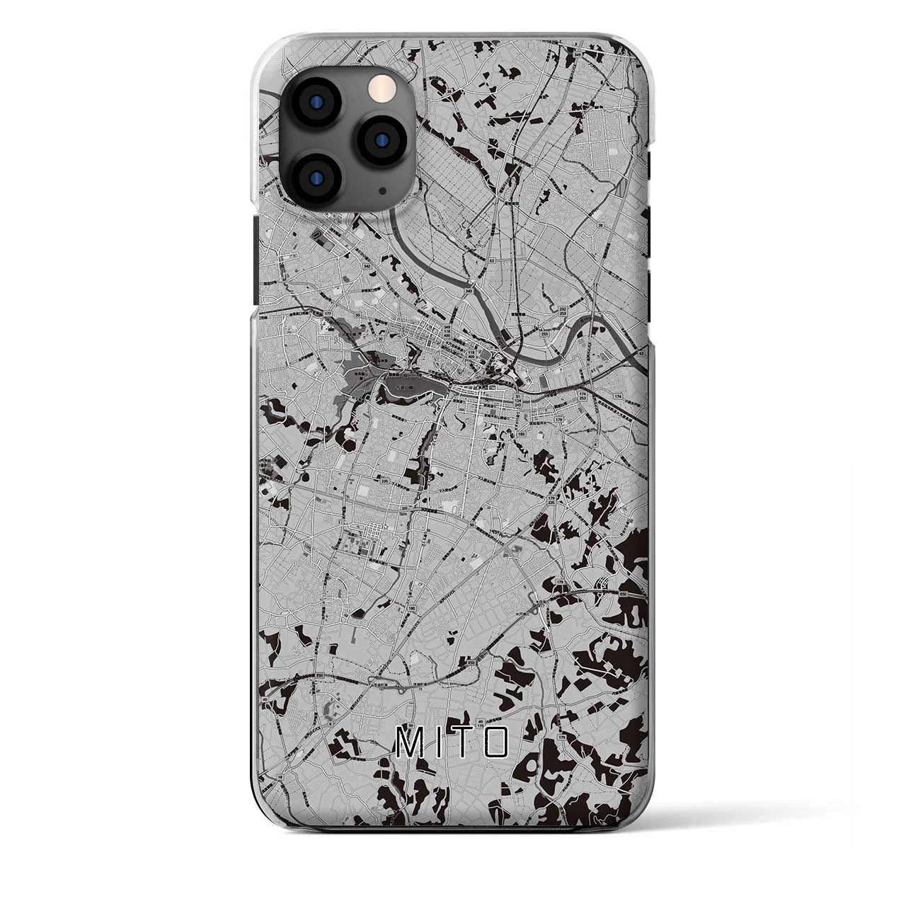 【水戸(茨城県)】地図柄iPhoneケース(クリアタイプ)