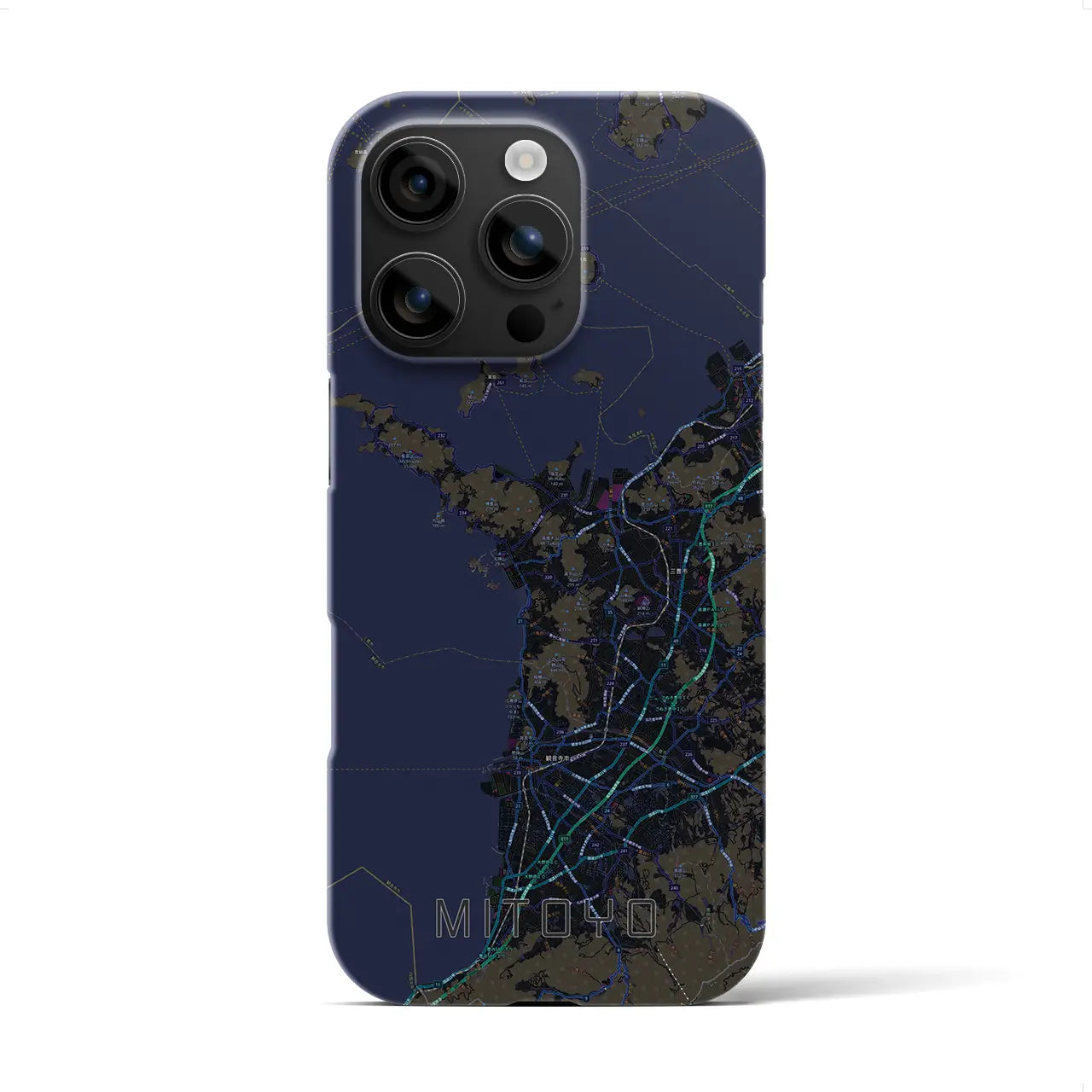 【三豊(香川県)】地図柄iPhoneケース(バックカバータイプ)