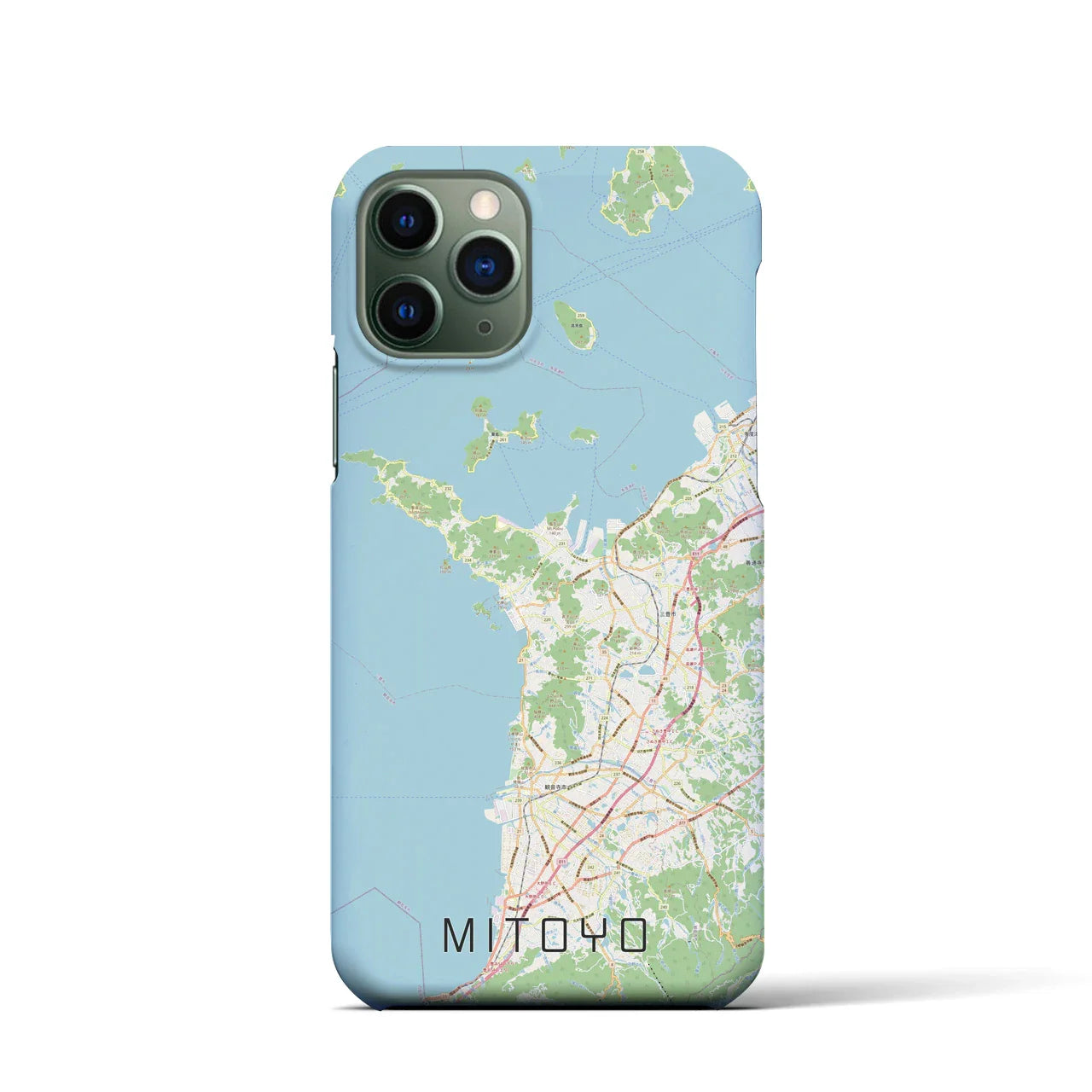 【三豊(香川県)】地図柄iPhoneケース(バックカバータイプ)