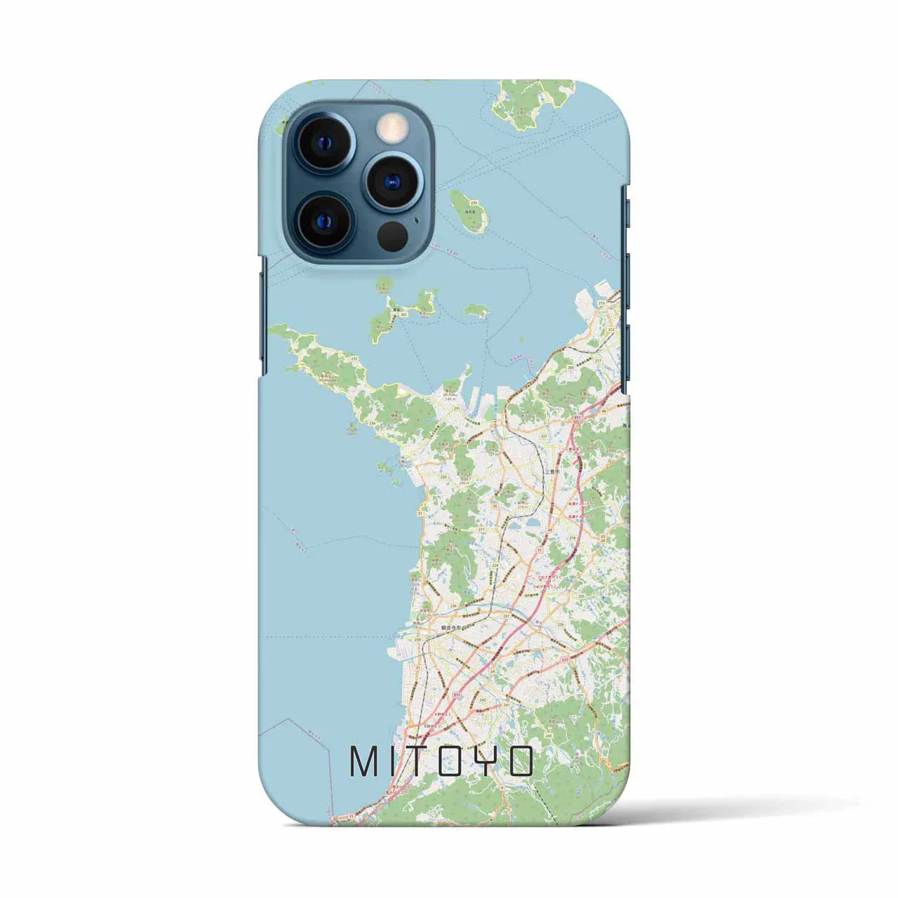 【三豊(香川県)】地図柄iPhoneケース(バックカバータイプ)