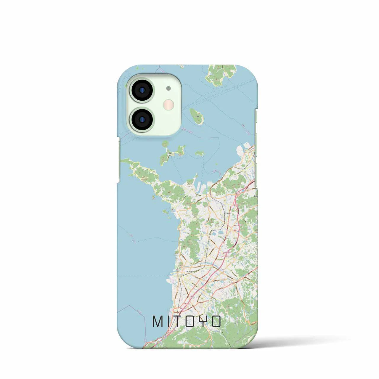 【三豊(香川県)】地図柄iPhoneケース(バックカバータイプ)