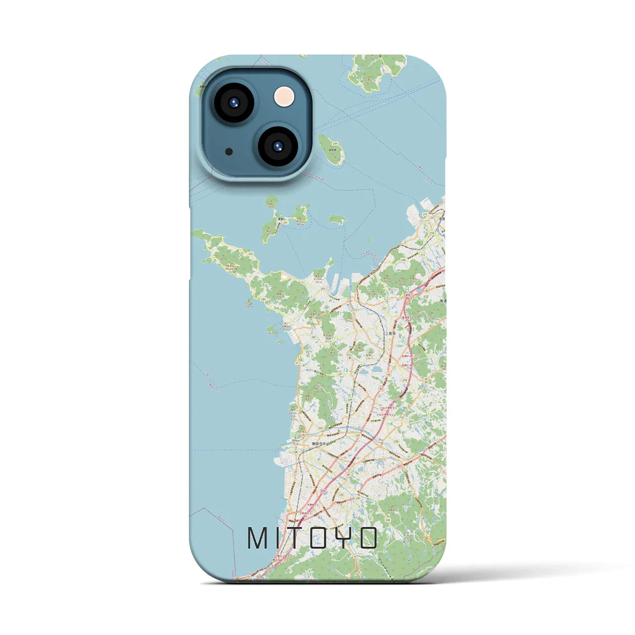 【三豊(香川県)】地図柄iPhoneケース(バックカバータイプ)