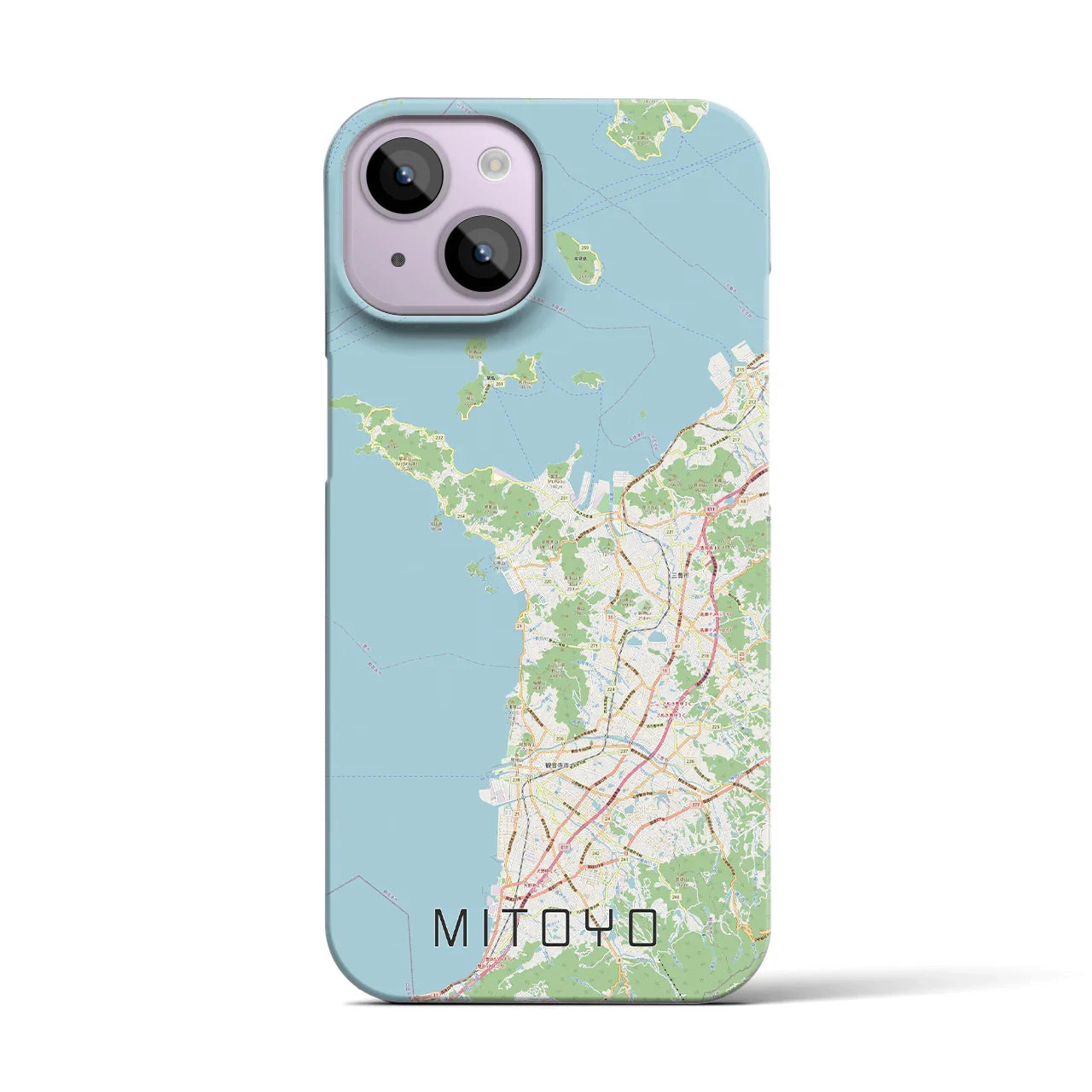 【三豊(香川県)】地図柄iPhoneケース(バックカバータイプ)