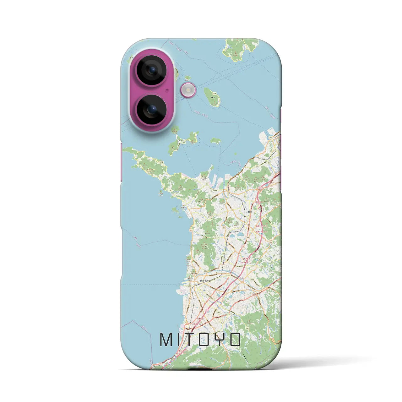 【三豊(香川県)】地図柄iPhoneケース(バックカバータイプ)