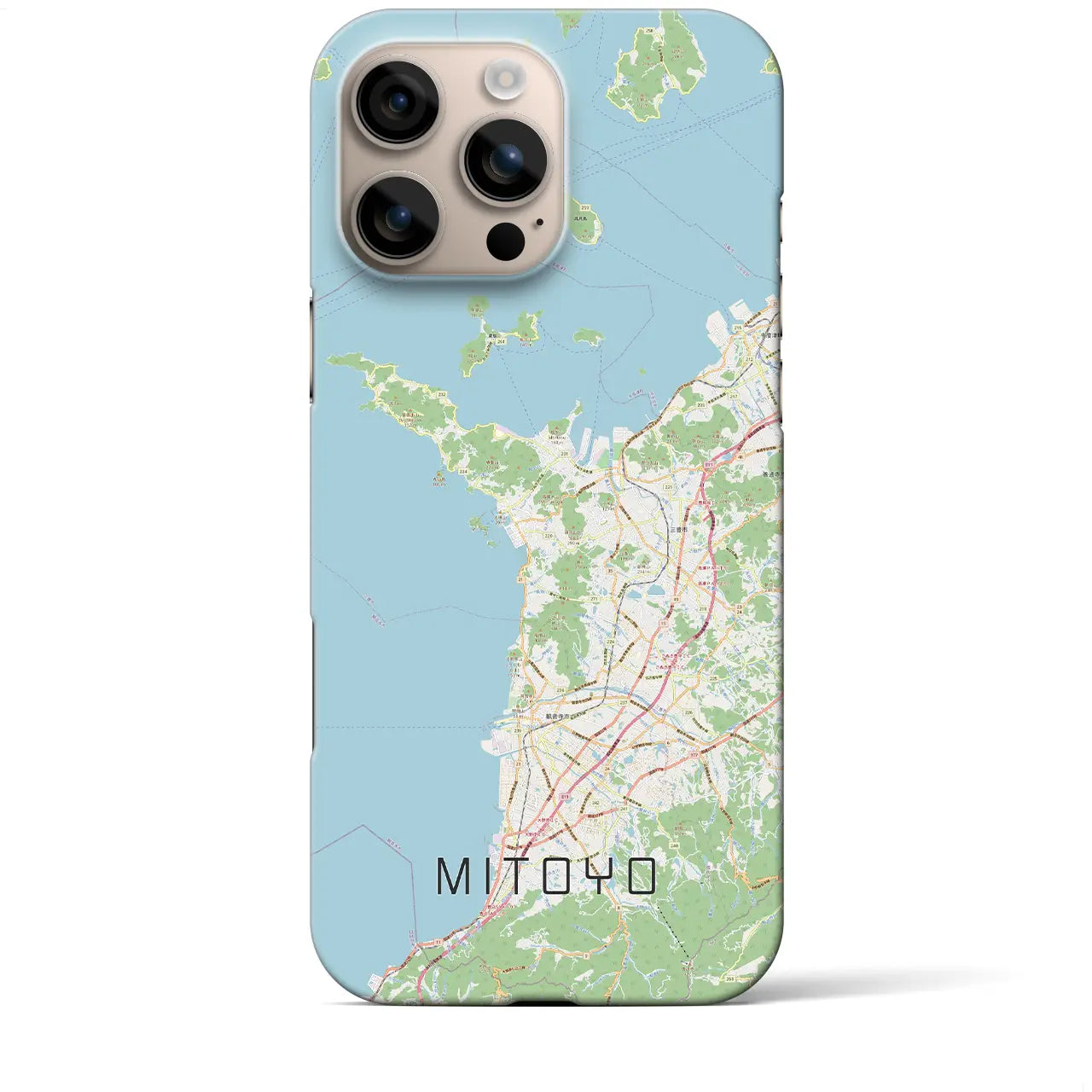 【三豊(香川県)】地図柄iPhoneケース(バックカバータイプ)