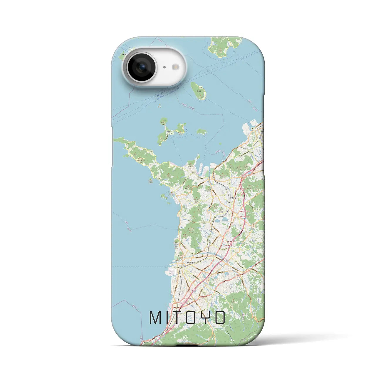 【三豊(香川県)】地図柄iPhoneケース(バックカバータイプ)