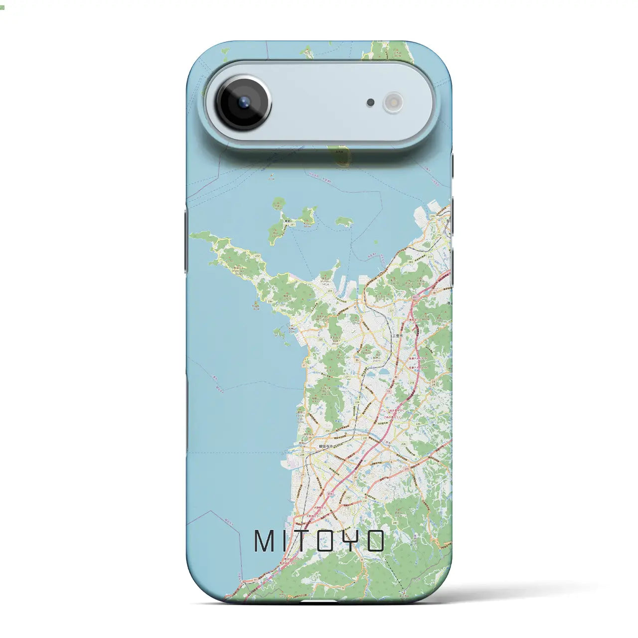 【三豊(香川県)】地図柄iPhoneケース(バックカバータイプ)