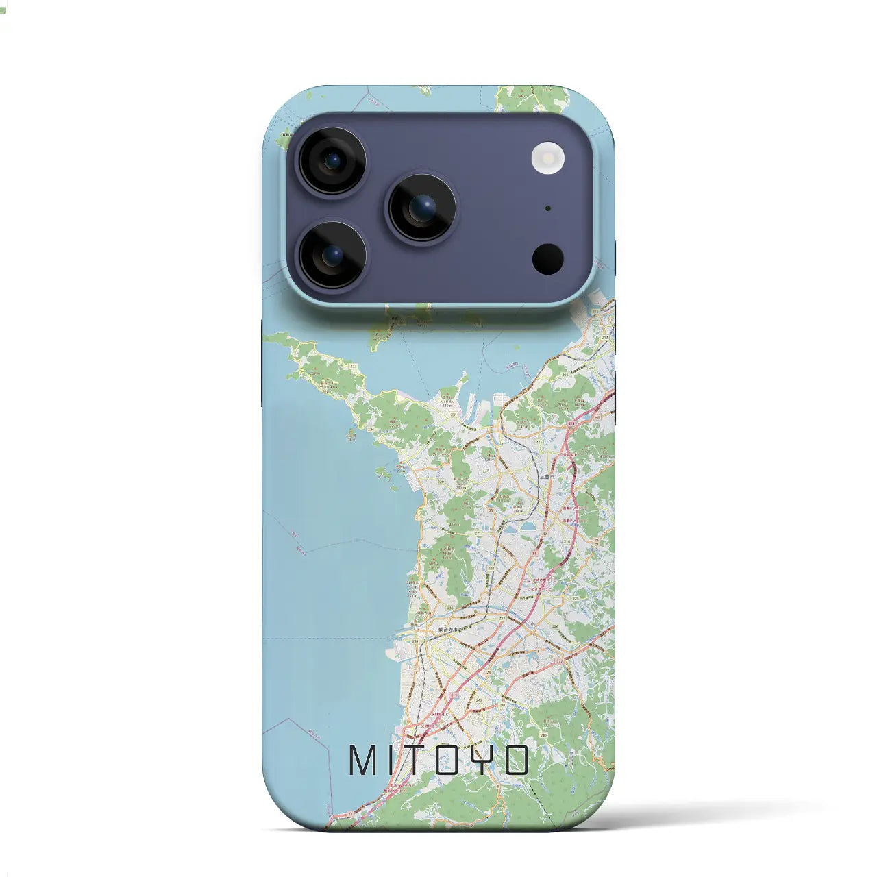 【三豊(香川県)】地図柄iPhoneケース(バックカバータイプ)