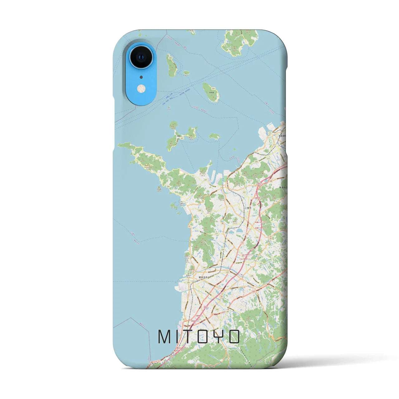 【三豊(香川県)】地図柄iPhoneケース(バックカバータイプ)