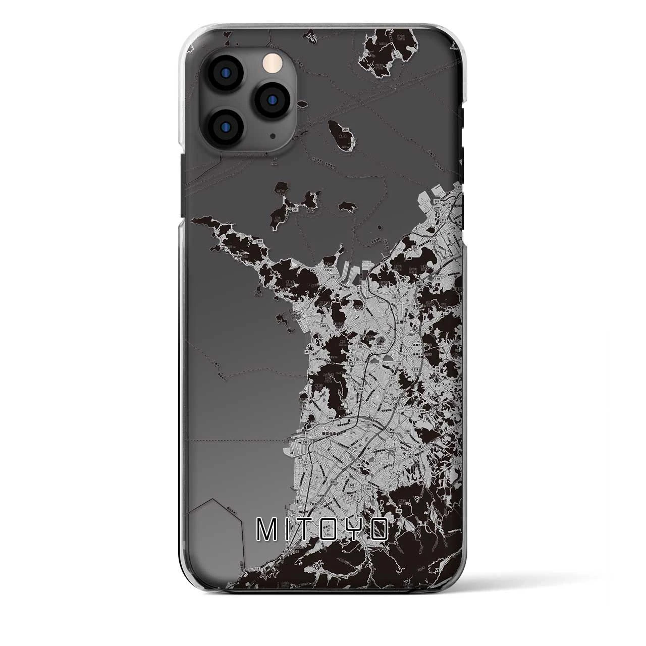 【三豊(香川県)】地図柄iPhoneケース(クリアタイプ)