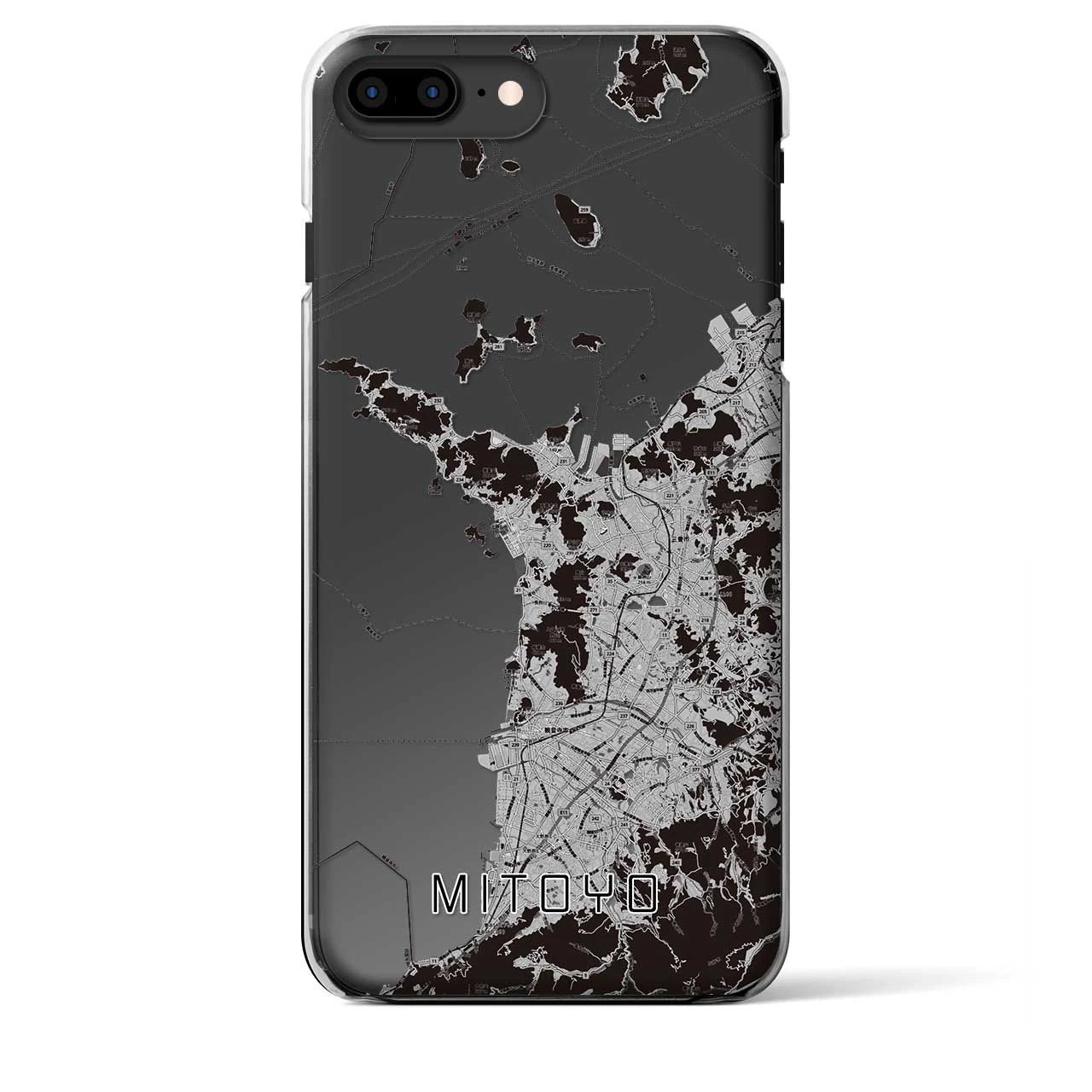 【三豊(香川県)】地図柄iPhoneケース(クリアタイプ)