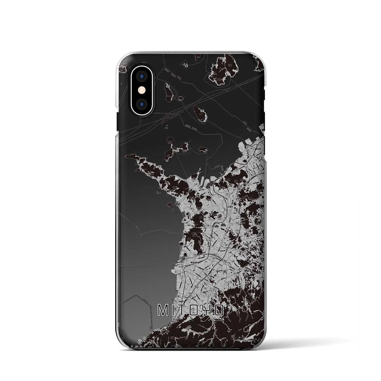 【三豊(香川県)】地図柄iPhoneケース(クリアタイプ)