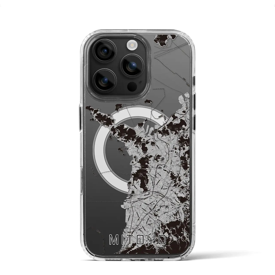 【三豊(香川県)】地図柄iPhoneケース(MagSafeタイプ)