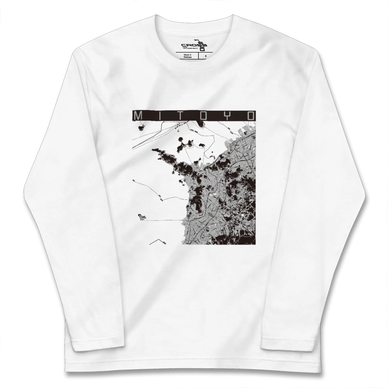 【三豊(香川県)】地図柄ロングスリーブTシャツ