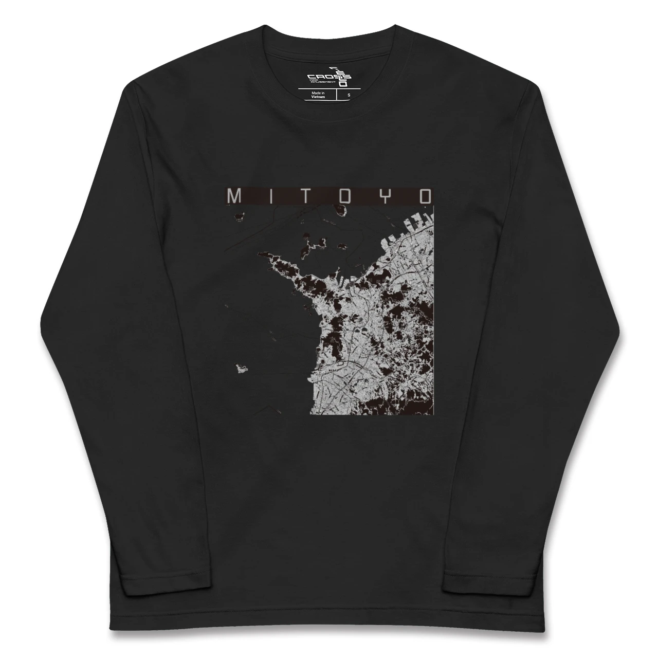 【三豊(香川県)】地図柄ロングスリーブTシャツ